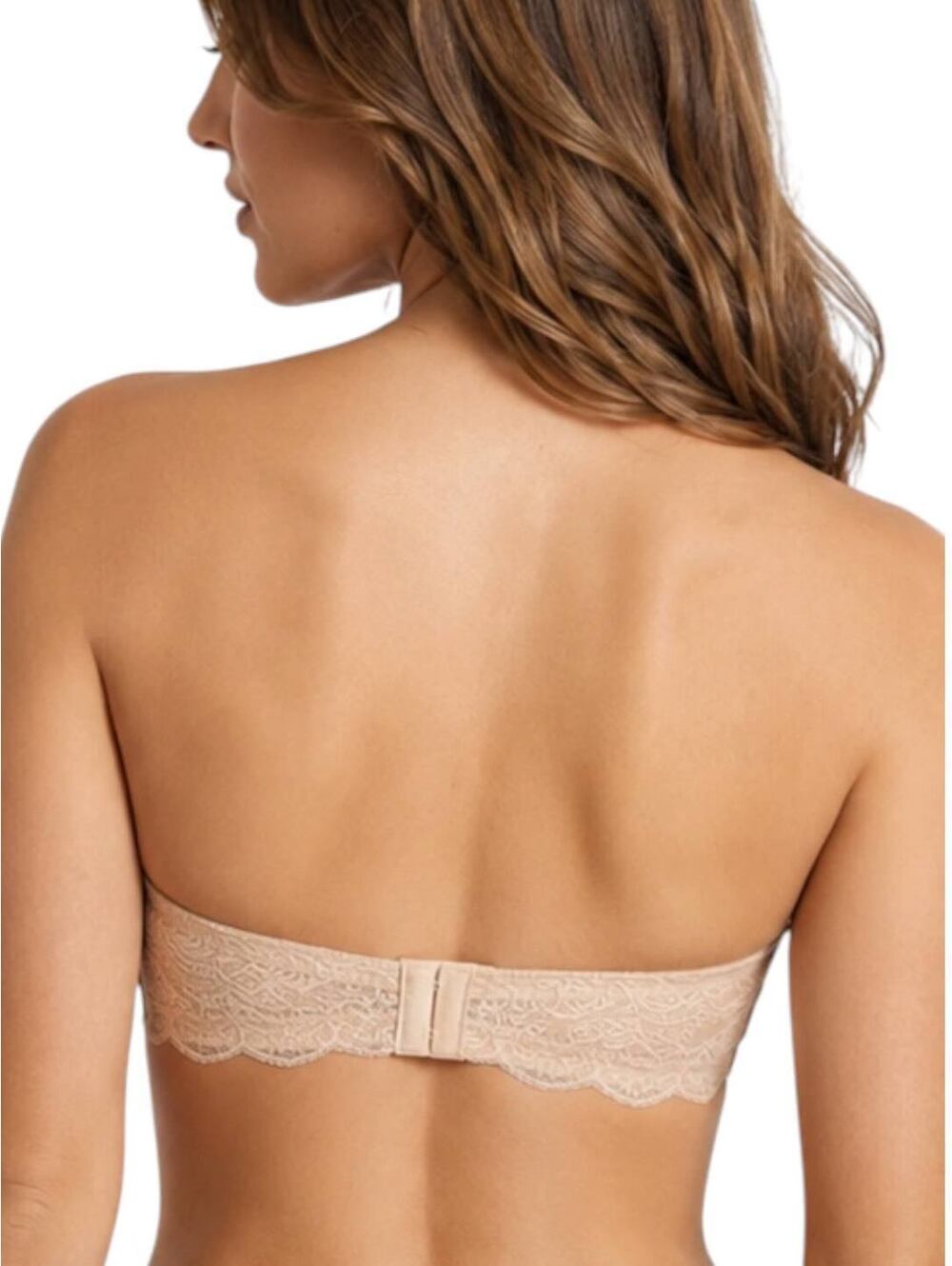 Simone Perele Kar Bra Women's Beige Lace Push-Up Size 32F NWT - Picture 4 of 11